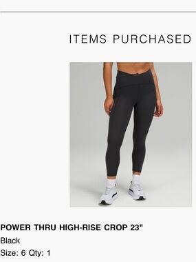 lululemon Power Thru High-Rise Crop Leggings